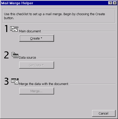 Using FaxMerge with Microsoft Word-Office 97